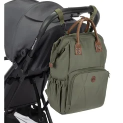 Sac à dos à langer mineral green