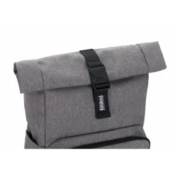 Sac à dos à langer rolltop tokio mélange gris