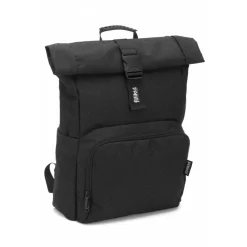 Sac à dos à langer rolltop tokio mélange noir