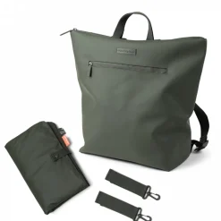 Sac à dos à langer vert foncé