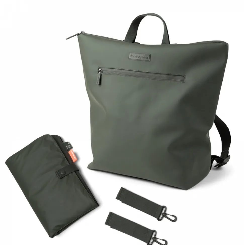 Sac à dos à langer vert foncé