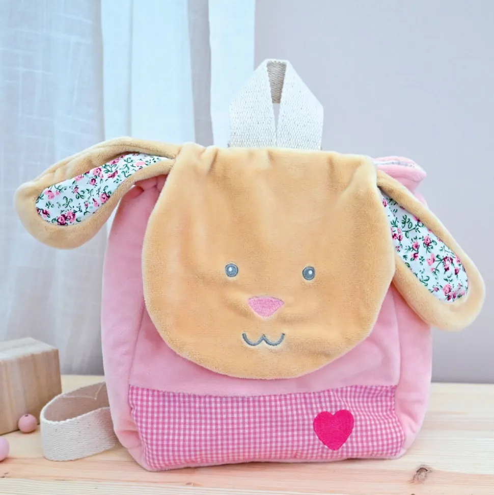 Sac à dos - lapin poupi rose