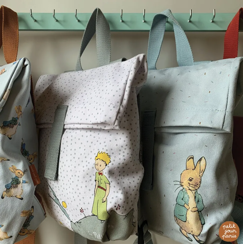 Sac à dos mini-coursier pierre lapin bleu