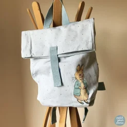 Sac à dos mini-coursier pierre lapin bleu