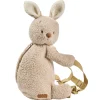Sac à dos peluche lapin beige