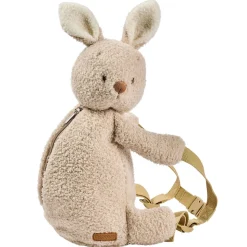 Sac à dos peluche lapin beige