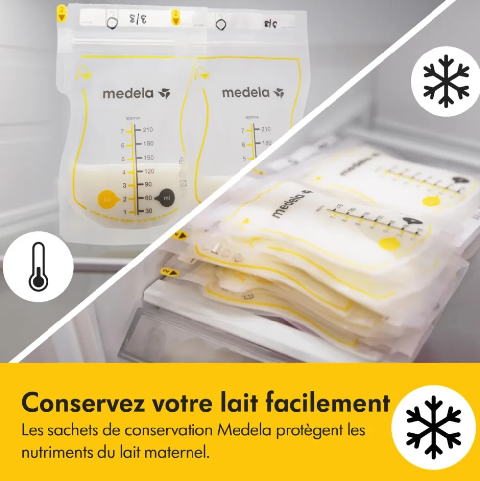 Sachets de conservation pour lait maternel - 25 pièces