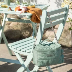 Sac isotherme matelassé croco vert
