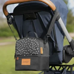 Sac isotherme repas 2 compartiments noir