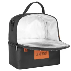 Sac isotherme repas 2 compartiments noir