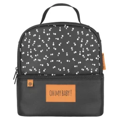 Sac isotherme repas 2 compartiments noir