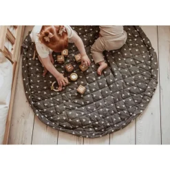 Sac à jouets / tapis d'éveil 2 en 1 en coton bio soft birds