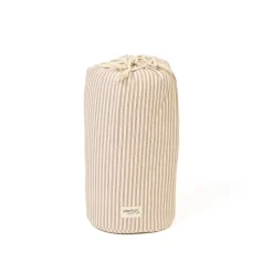Sac à jouets / tapis d'éveil 2 en 1 en coton bio soft brown stripes