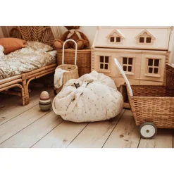 Sac à jouets / tapis d'éveil 2 en 1 en coton bio moon