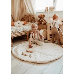 Sac à jouets / tapis d'éveil 2 en 1 en coton bio moon