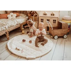 Sac à jouets / tapis d'éveil 2 en 1 en coton bio moon