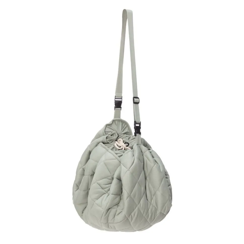 Sac à jouets / tapis d'éveil 2 en 1 en coton bio meadow green