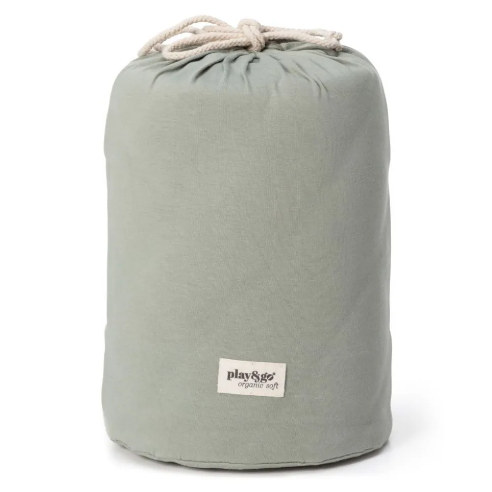 Sac à jouets / tapis d'éveil 2 en 1 en coton bio meadow green