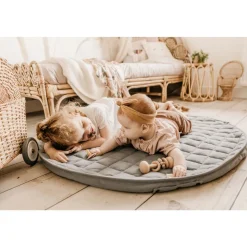 Sac à jouets / tapis d'éveil 2 en 1 en coton bio meadow green