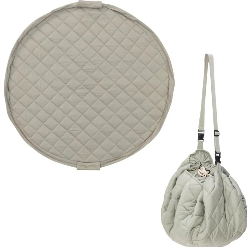 Sac à jouets / tapis d'éveil 2 en 1 en coton bio meadow green