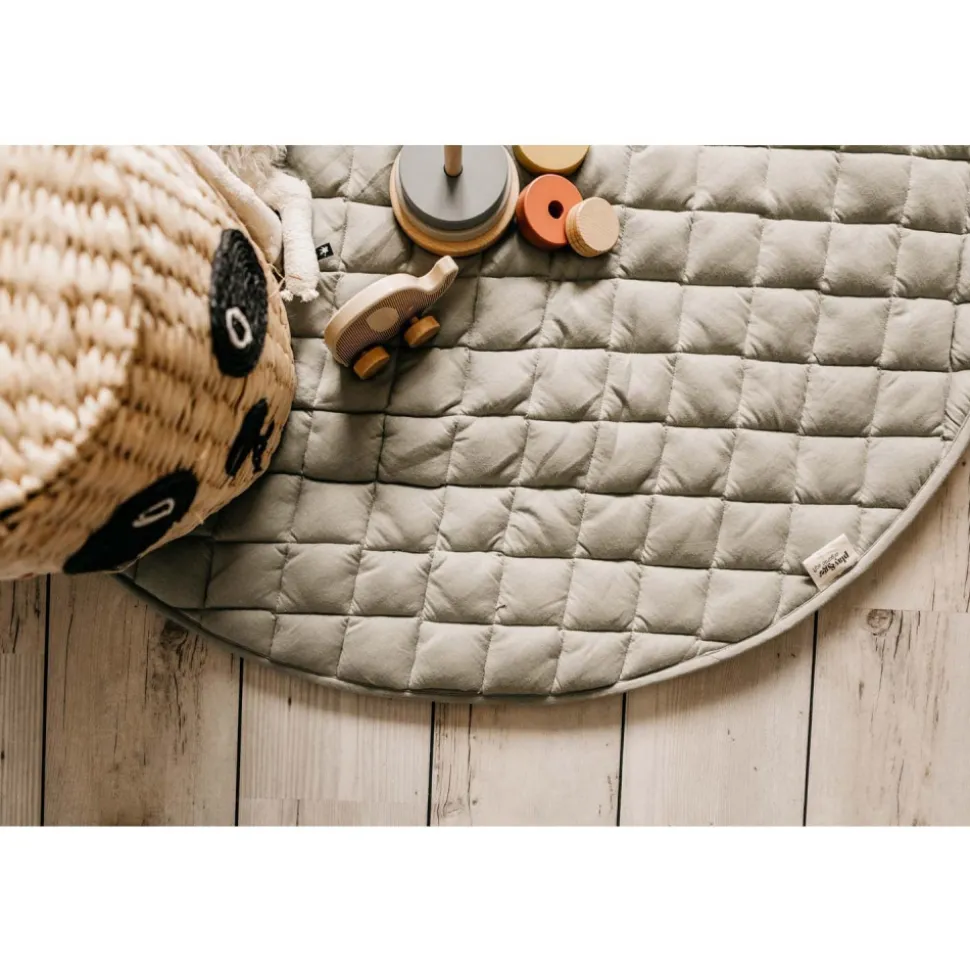 Sac à jouets / tapis d'éveil 2 en 1 en coton bio - meadow green