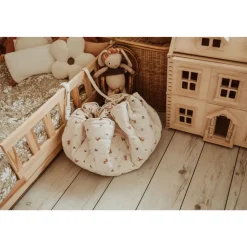 Sac à jouets / tapis d'éveil 2 en 1 en coton bio soft rabbit