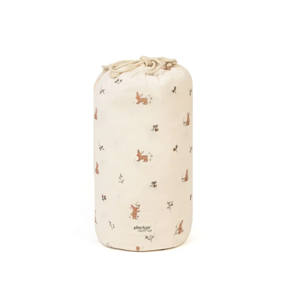 Sac à jouets / tapis d'éveil 2 en 1 en coton bio soft rabbit
