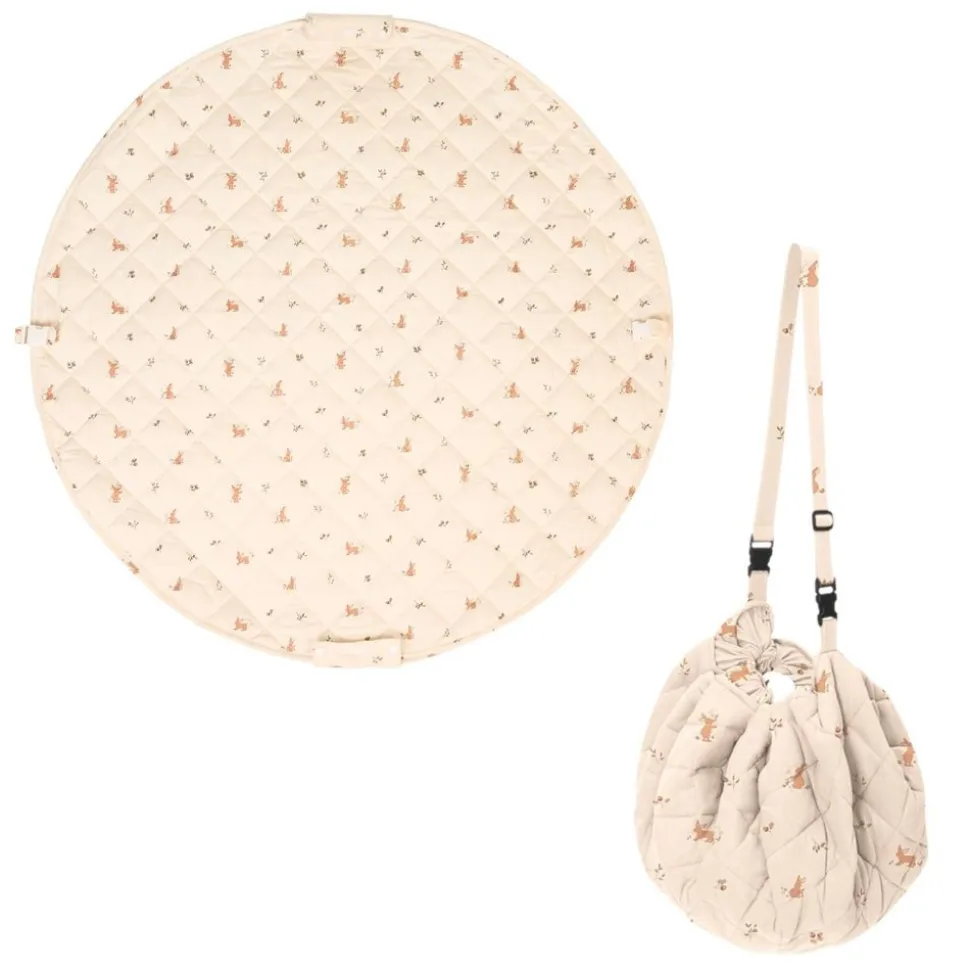 Sac à jouets / tapis d'éveil 2 en 1 en coton bio soft rabbit