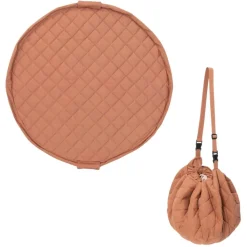 Sac à jouets / tapis d'éveil 2 en 1 en coton bio tawny brown