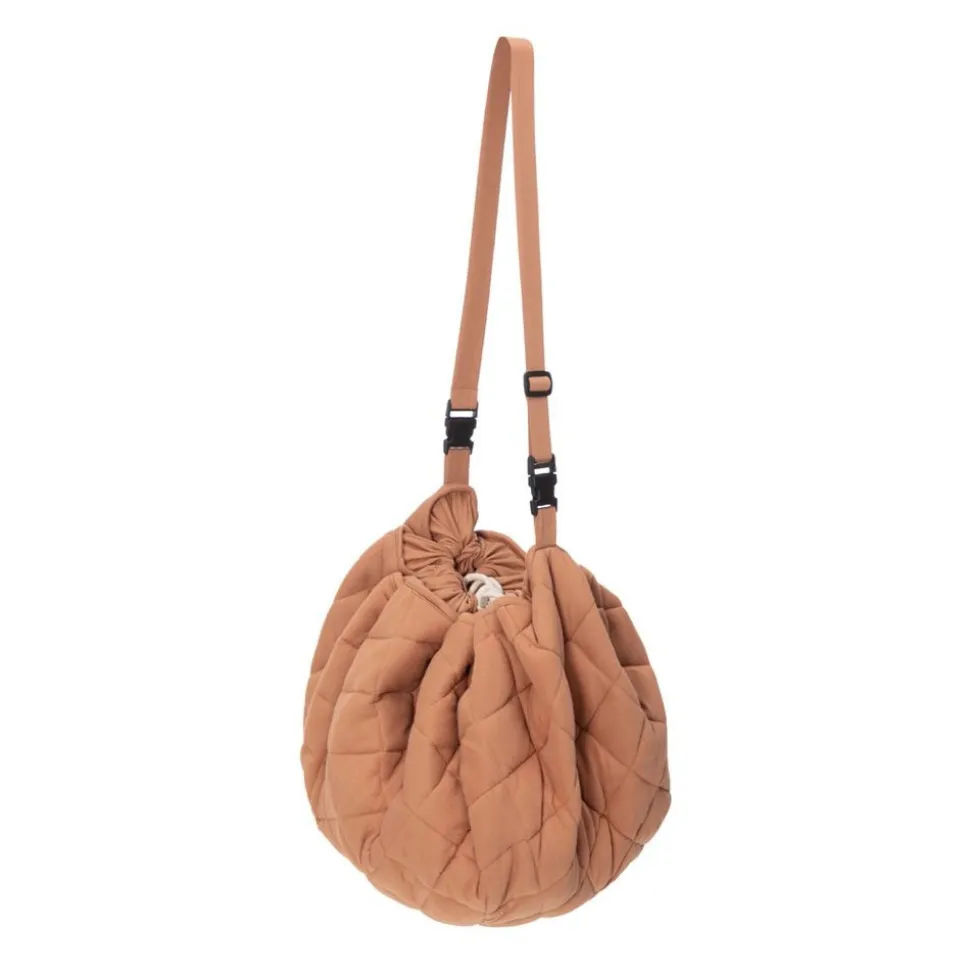 Sac à jouets / tapis d'éveil 2 en 1 en coton bio tawny brown