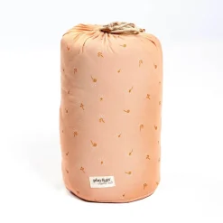 Sac à jouets / tapis d'éveil 2 en 1 en coton bio fleuri