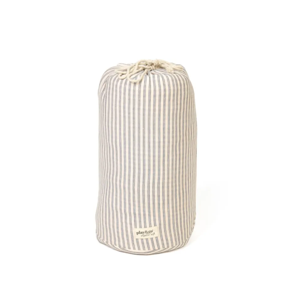 Sac à jouets / tapis d'éveil 2 en 1 noomad soft blue stripes