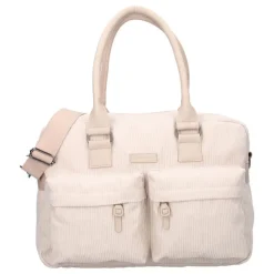 Sac à langer avec matelas à langer velours côtelé sable
