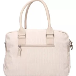 Sac à langer avec matelas à langer velours côtelé sable