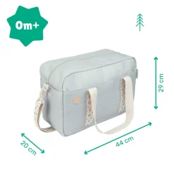 Sac à langer bowling gris