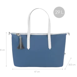 Sac à langer champs-elysees bleu minéral