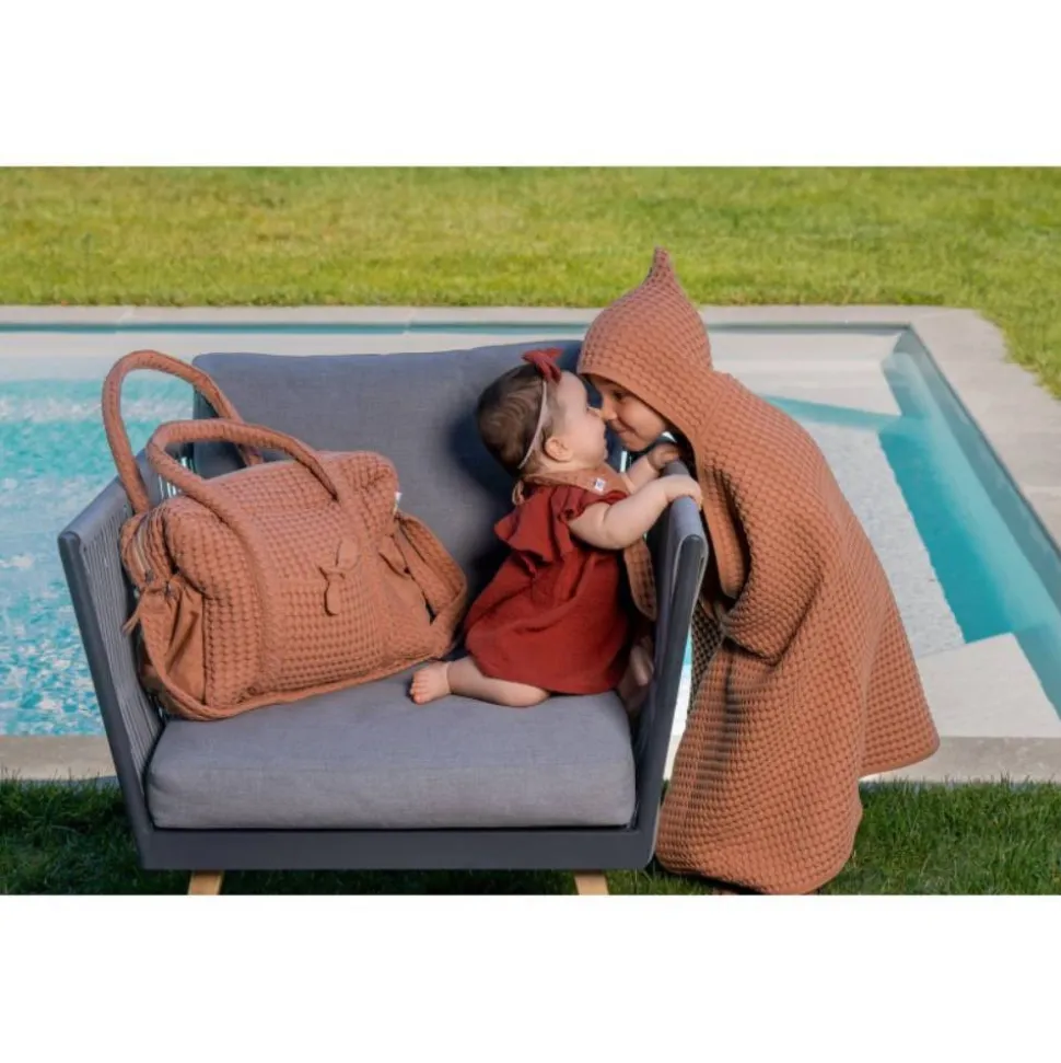 Sac à langer coton gaufré cassonade
