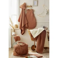 Sac à langer coton gaufré cassonade