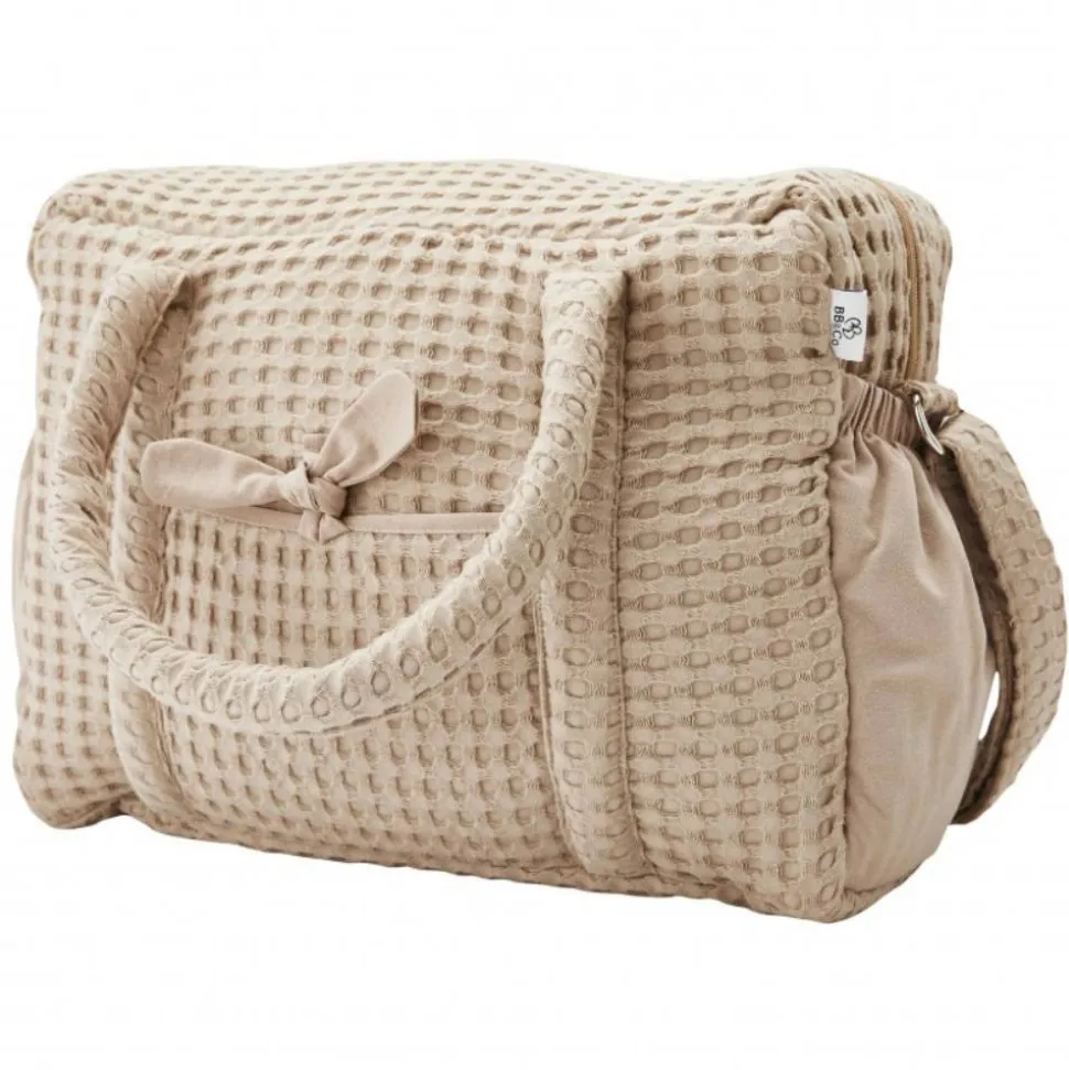 Sac à langer coton gaufré latte