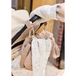 Sac à langer embossed lily milky coffee