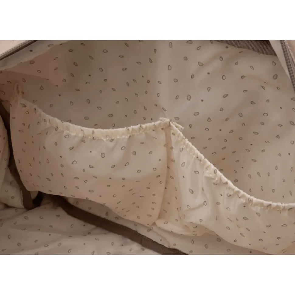 Sac à langer embossed lily milky coffee