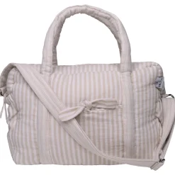 Sac à langer en gaze de coton rayé galet