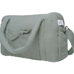 Sac à langer en gaze de coton vert de gris