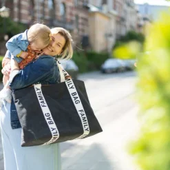 Sac à langer family bag signature canvas noir