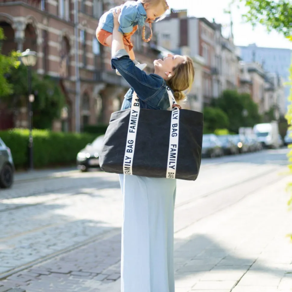 Sac à langer family bag signature canvas noir