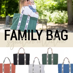Sac à langer family bag signature canvas vert