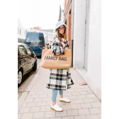 Sac à langer family bag teddy beige