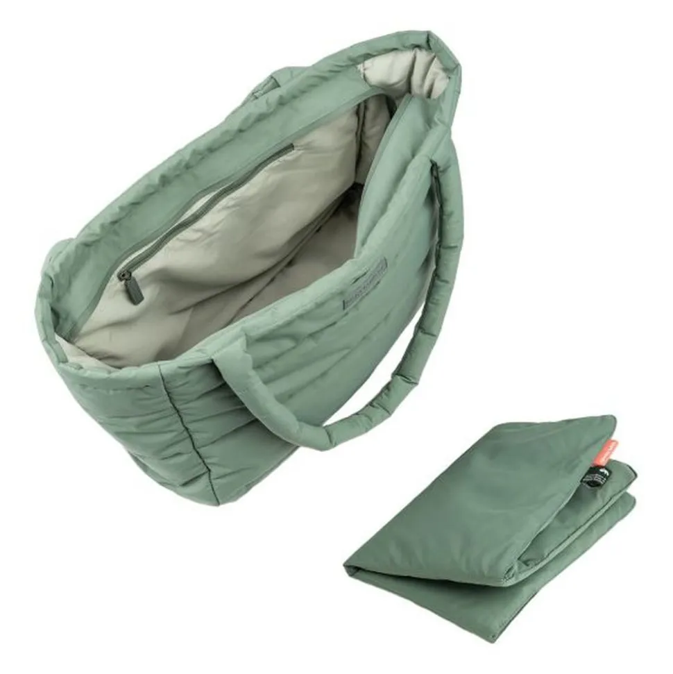 Sac à langer fourre-tout matelassé vert