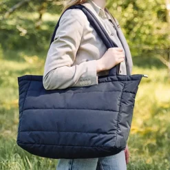 Sac à langer fourre-tout matelassé noir