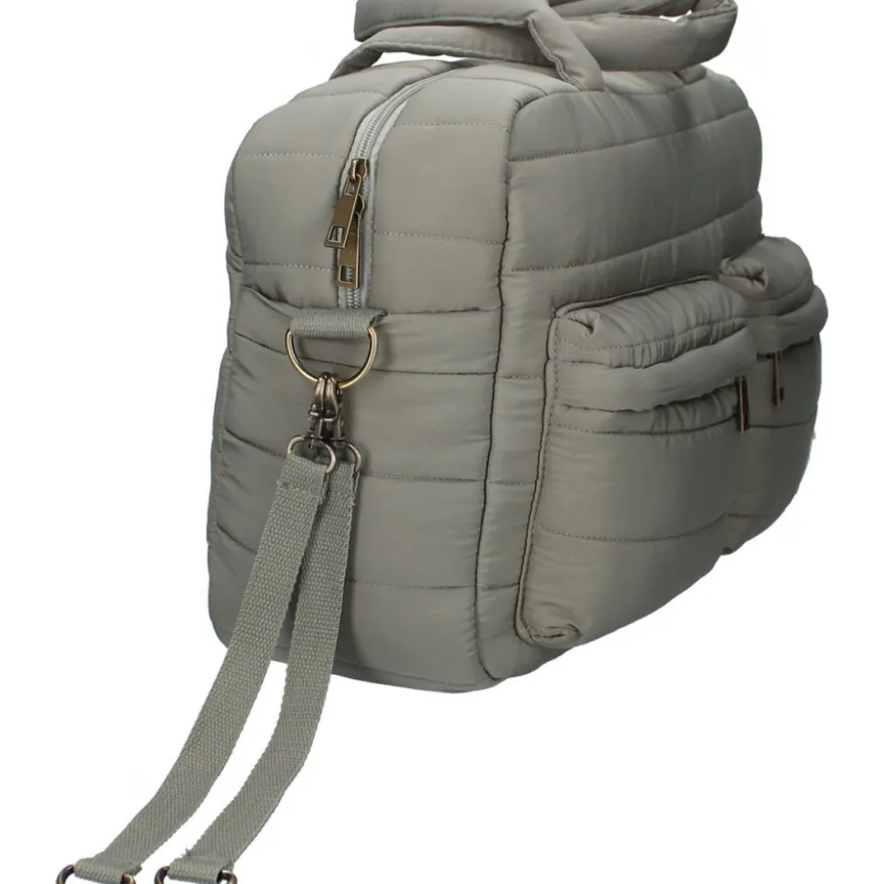 Sac à langer imperméable matelassé avec matelas à langer 2 crochets - vert